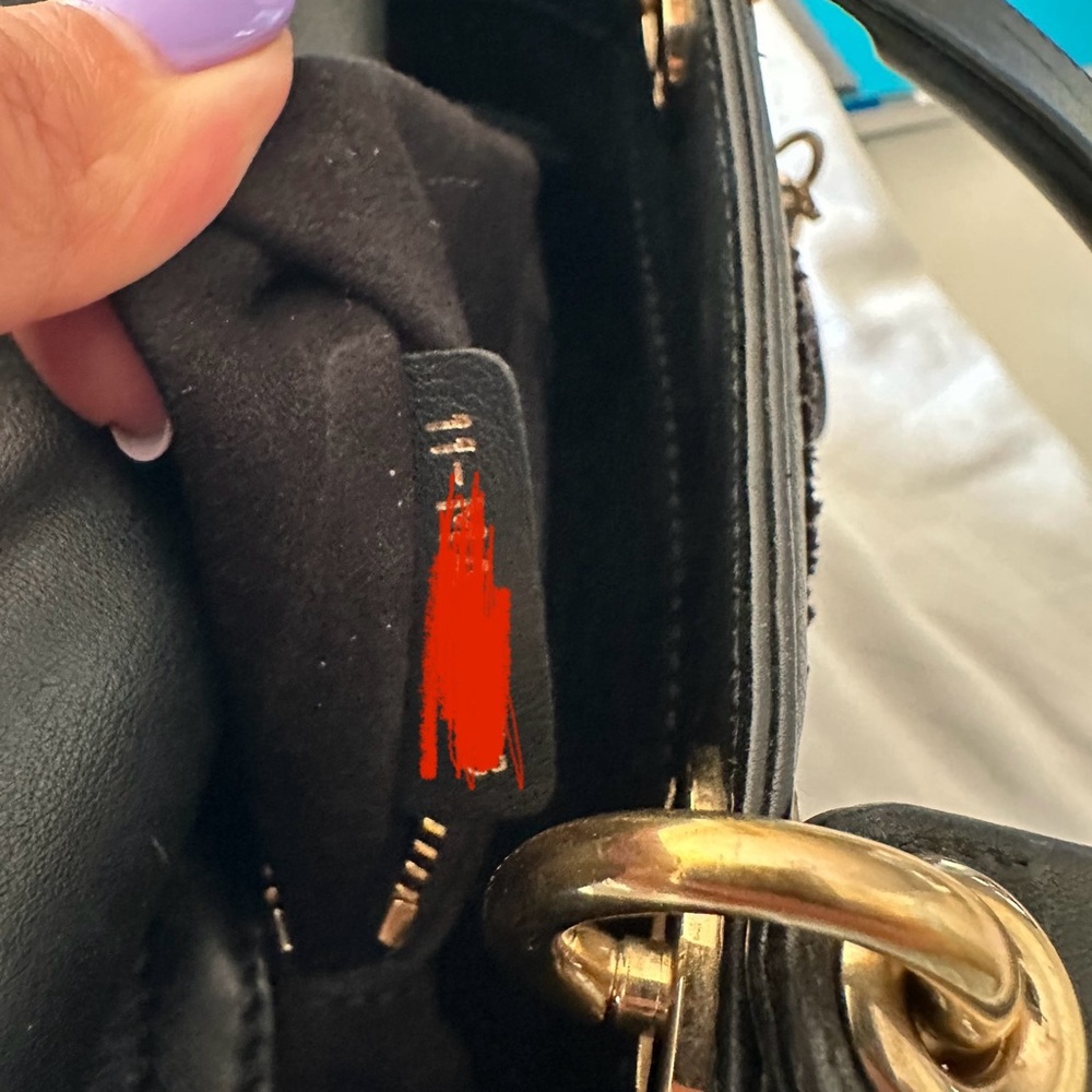 Dior Black Mini Bag with Gold Accents - Picture 9 of 9